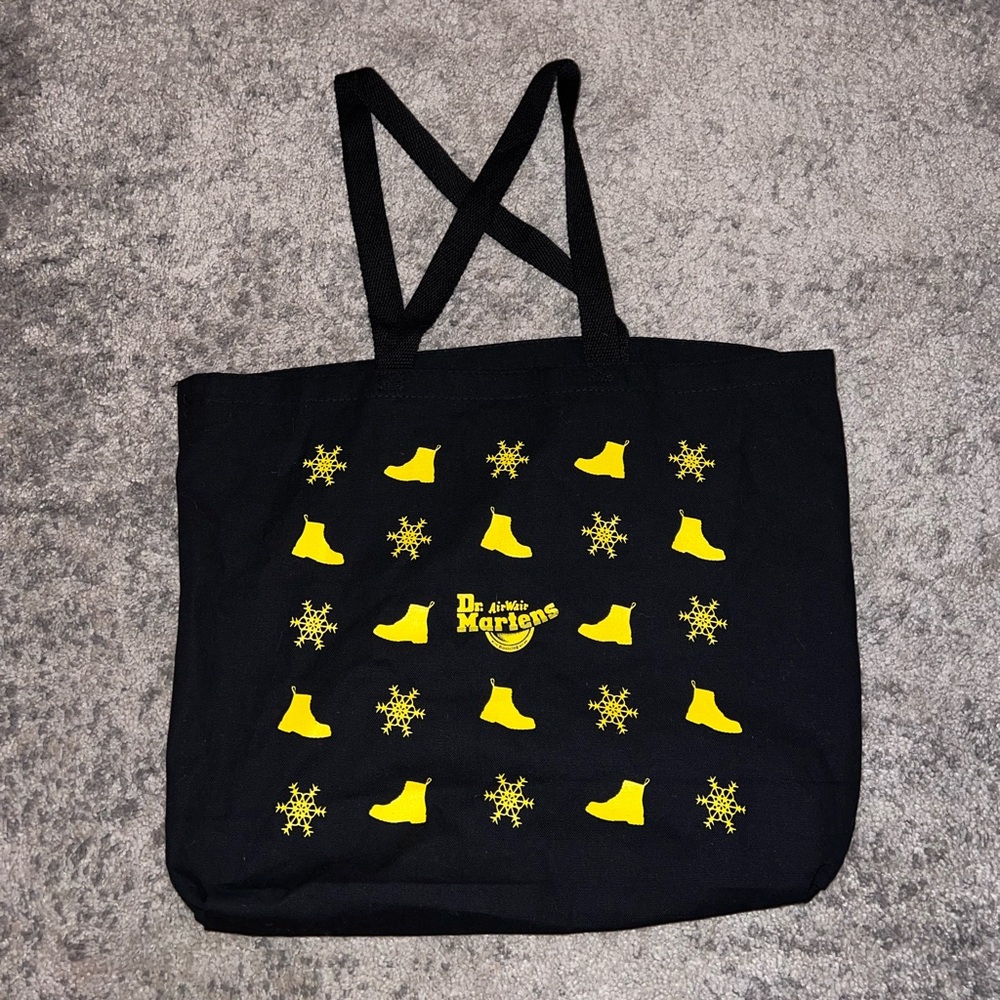 Doc Marten winter canvas tote bag